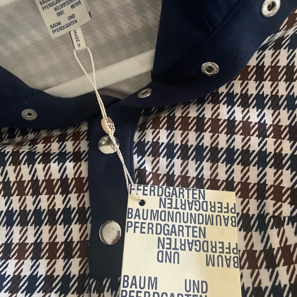 BAUM UND PFERDGARTEN
Houndstooth Print Knee-Length Dress - Picture 10 of 12